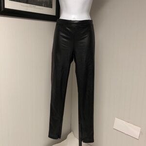 Women’s David Lerner New York Black and Brown Faux Leather Leggings Size L